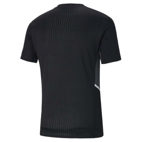 Classic black jersey with clean minimalist soccer jersey