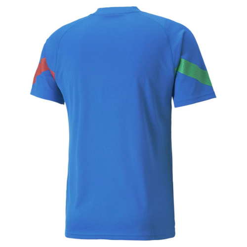 Classic soccer jersey with minimalist plain style blue