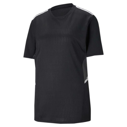 Classic black jersey with clean minimalist soccer jersey